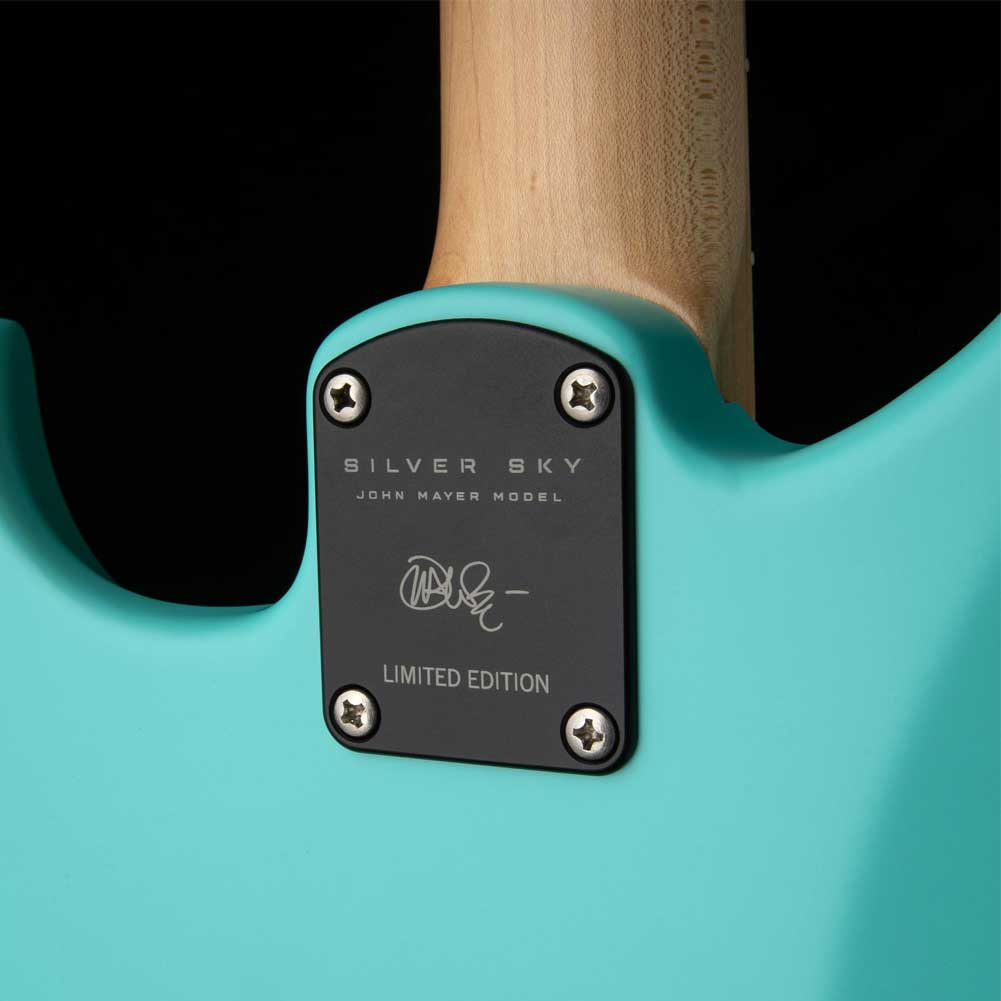 PRS Silver Sky Wild Blue John Mayer Limited Edition Electric Guitar with Premium Gig Bagv