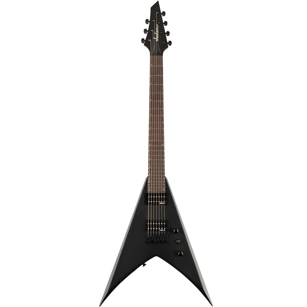 Fender Jackson JS Series King V JS22-7 KV HT Amaranth Fingerboard HH Electric Guitar 7 String with Gig Bag Satin Black 2910127568