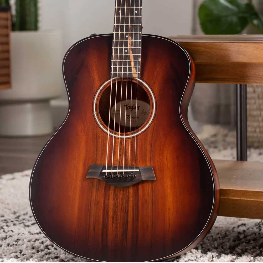 Taylor GS Mini-e Koa Plus ES-B electronics Electro Acoustic Guitar with structured gig bag