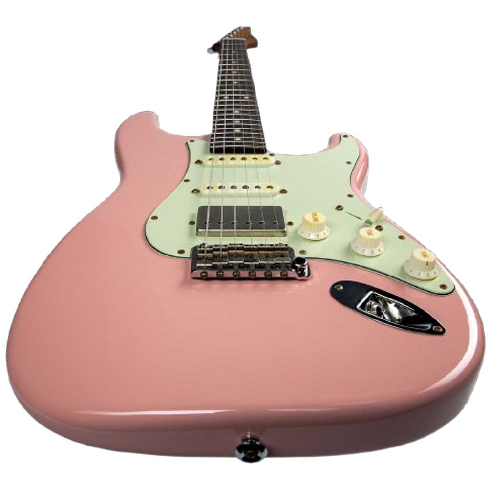 Suhr Mateus Asato Signature Series Classic S Shell Pink Antique Electric Guitar with Premium Softshell Case 01-SIG-0013