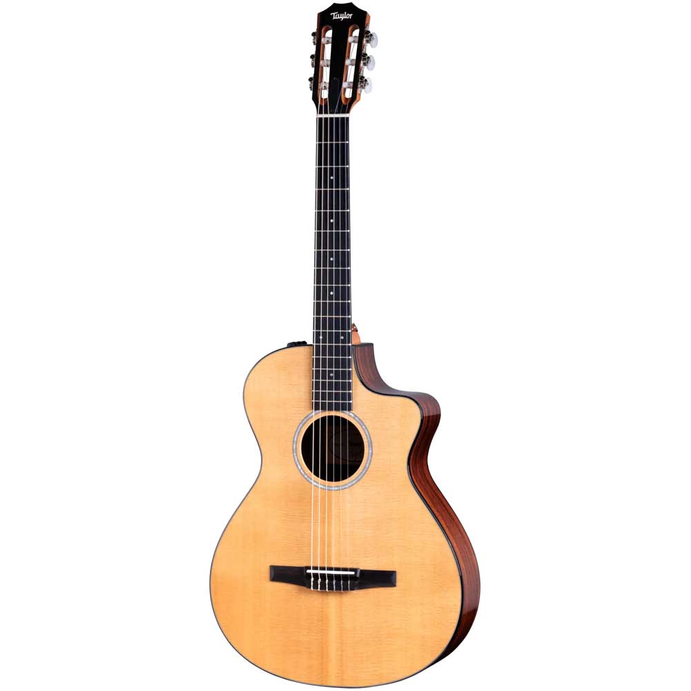 Taylor 212ce-N Plus Natural Grand Concert ES-N pickup Nylon Electro Acoustic Guitar with durable AeroCase Taylor 212ce-N Plus Natural Grand Concert ES-N pickup Nylon Electro Acoustic Guitar with durable AeroCase