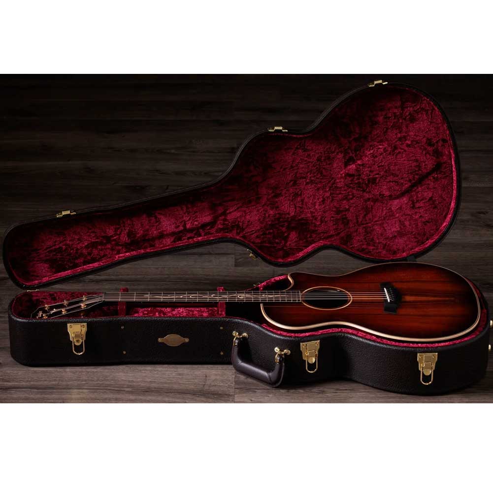 Taylor Next Generation K24ce Shaded Edgeburst Grand Auditorium Claria Electronics Electro Acoustic Guitar with Deluxe Hardshell Case