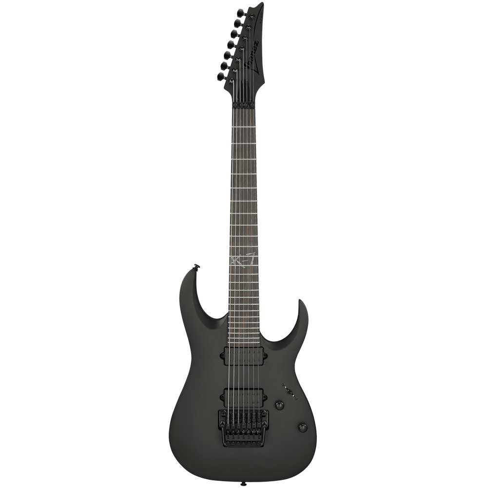 Ibanez K7YIN James "Munky" Shaffer Matte Black Signature Series 7-string Electric Guitar with Gig Bag
