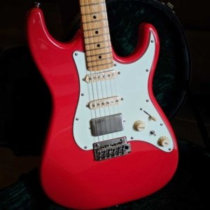 Soloking MS-1 Tribute Fiesta Red Jescar Stainless Steel 22 Frets Electric Guitar