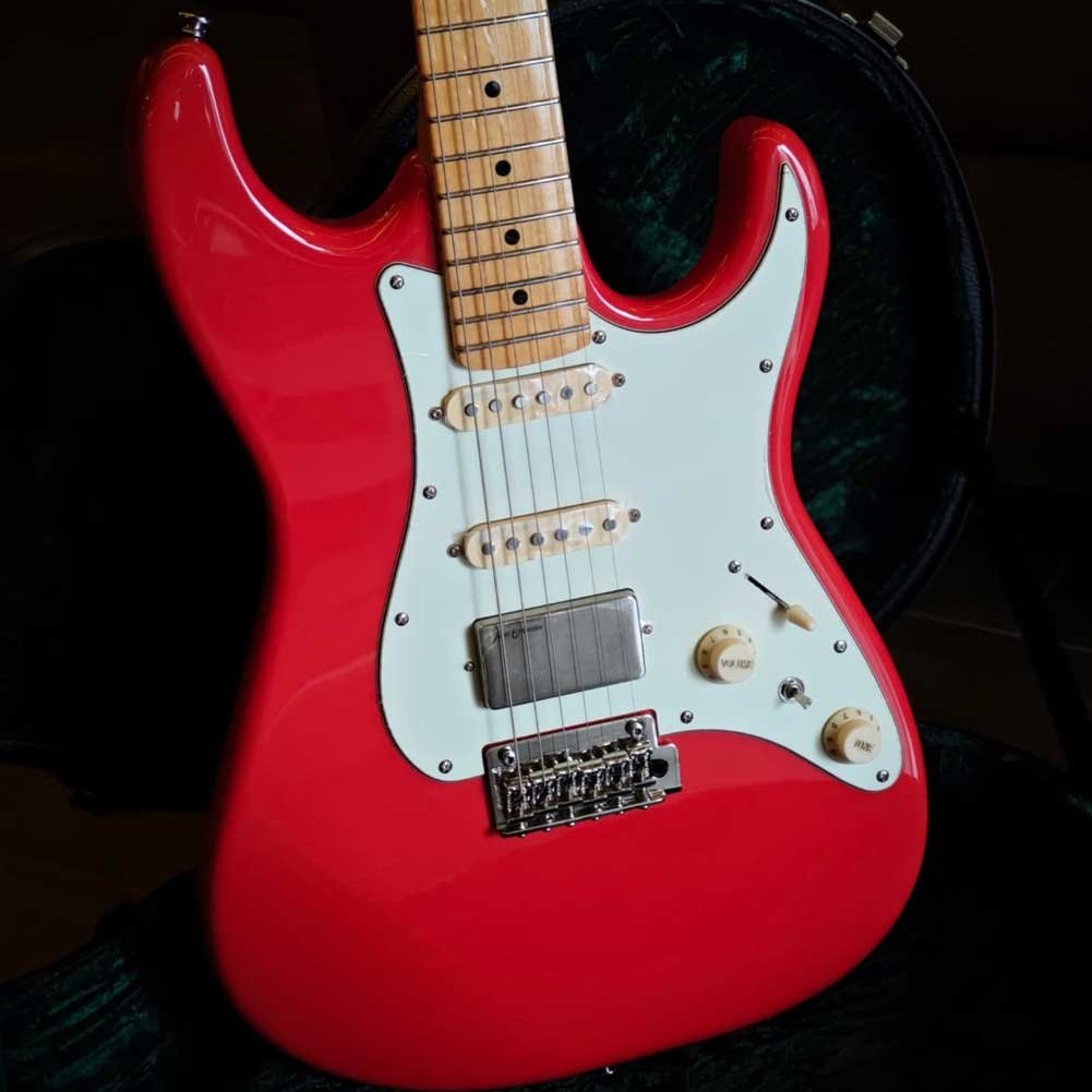 Soloking MS-1 Tribute Fiesta Red Jescar Stainless Steel 22 Frets Electric Guitar