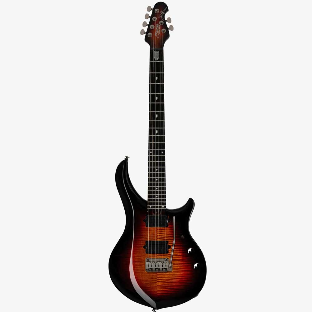 Sterling MAJ200XFM TGE E1 WB by Music Man John Petrucci Dimarzio Pickup Flame Maple Veneer Top 6 String Electric Guitar with Gig Bag