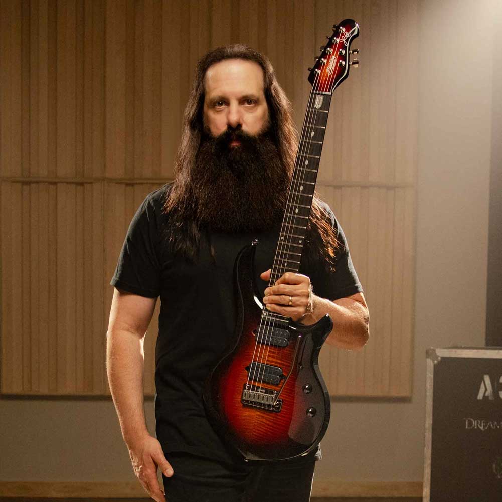 Sterling MAJ200XFM TGE E1 WB by Music Man John Petrucci Dimarzio Pickup Flame Maple Veneer Top 6 String Electric Guitar with Gig Bag