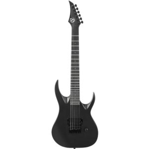 Solar AB4.61MC 3/4 S by Solar Carbon Black Matte Electric Guitar with Gig Bag