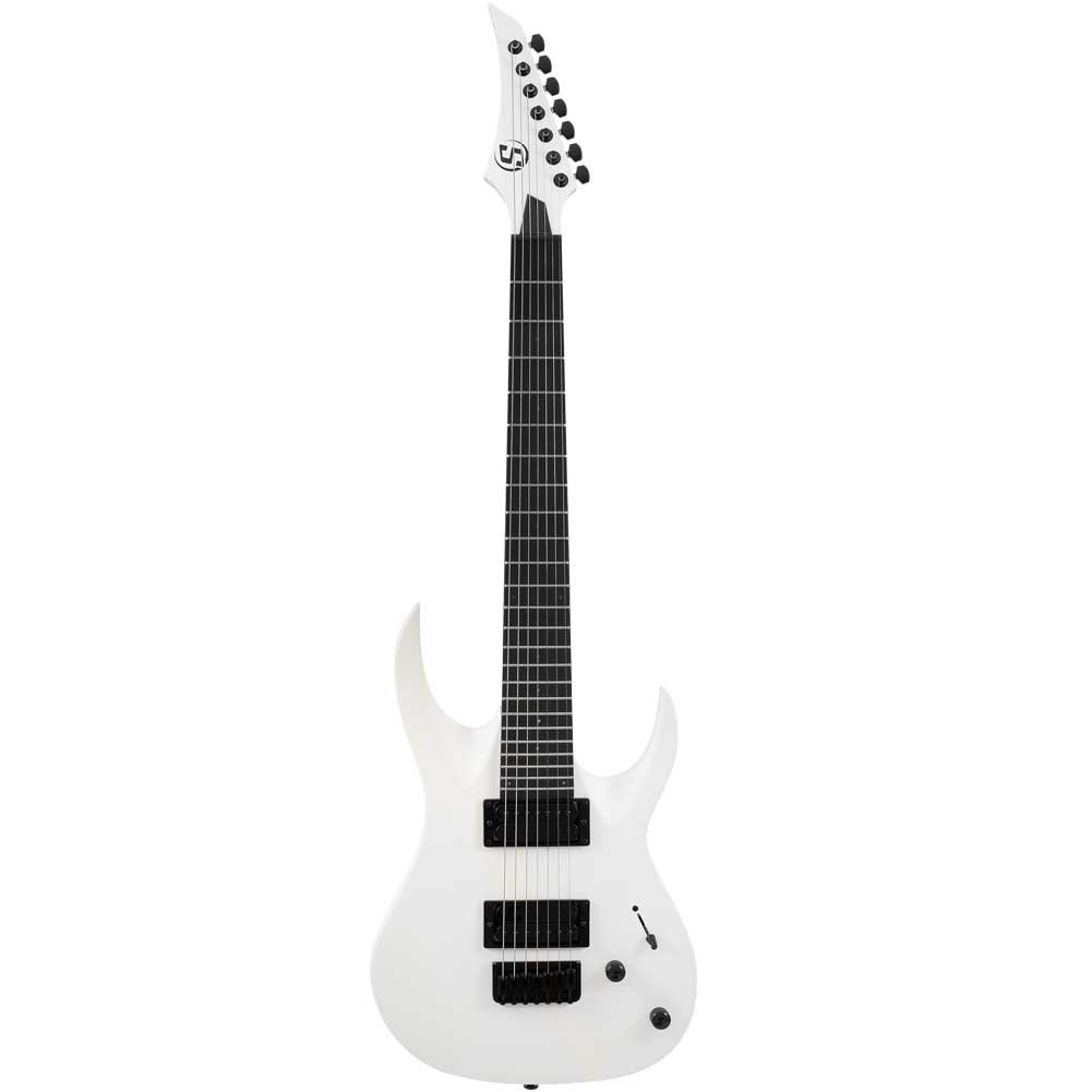 Solar AB4.7W S by Solar White Matte 7 String Electric Guitar with Gig Bag Solar AB4.7W S by Solar White Matte 7 String Electric Guitar with Gig Bag