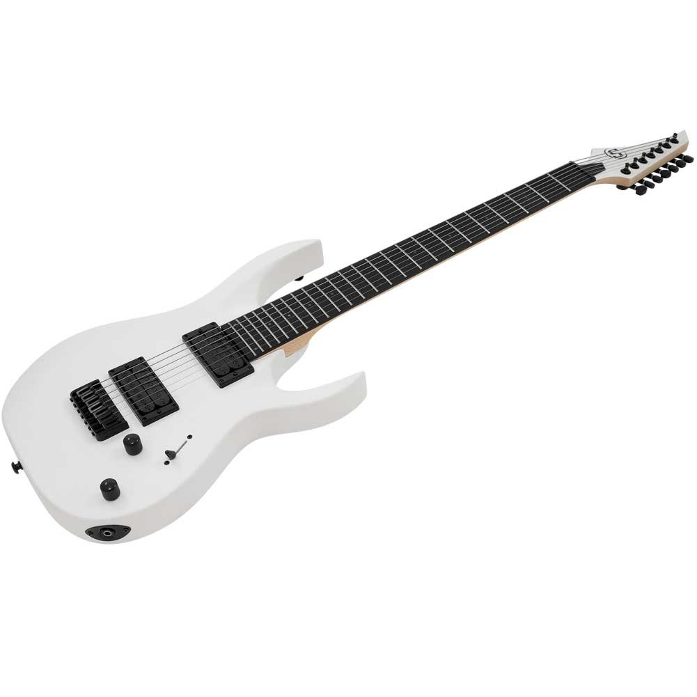 Solar AB4.7W S by Solar White Matte 7 String Electric Guitar with Gig Bag Solar AB4.7W S by Solar White Matte 7 String Electric Guitar with Gig Bag