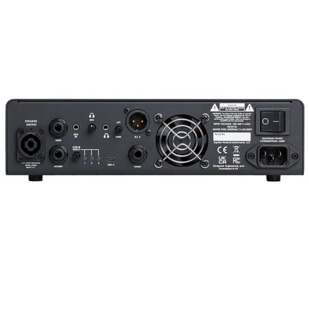 Aguilar TH500V2 Tone Hammer Gen 2 500-watt Bass Amplifier Head TH500V2230C
