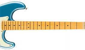 MODERN "C"-SHAPED NECK WITH 9.5" RADIUS FINGERBOARD AND MEDIUM JUMBO FRETS