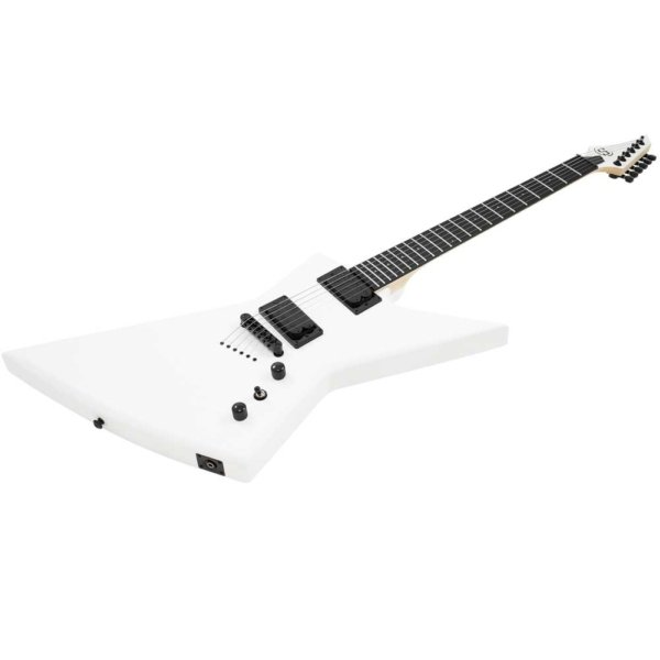 Solar EB4.6W S by Solar White Matte 6 String Electric Guitar