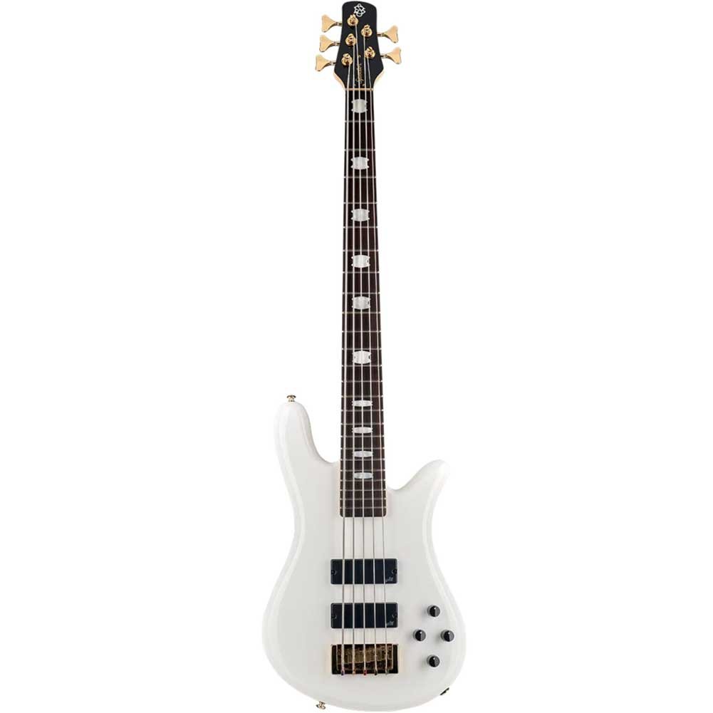 Spector Icon NS-5 ICONNS5B WH Bolt-On 5-string Bass Guitar with Gig Bag
