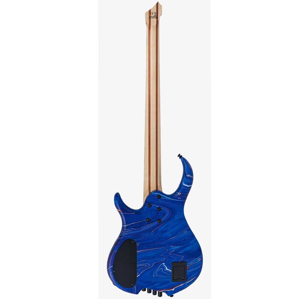 Sire Marcus Miller M6 Blue Swirl 4-String Multi-Scale Headless Bass Guitar with Gig Bag