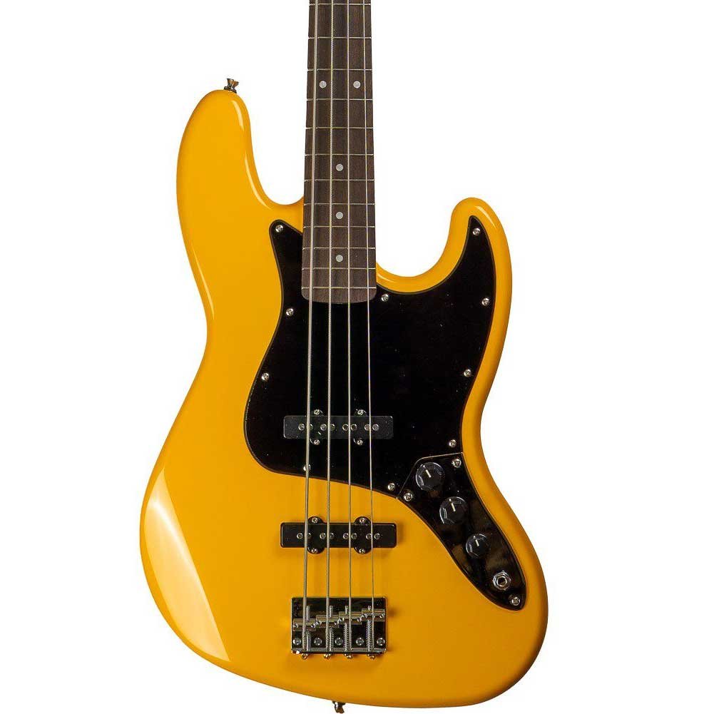 MarkBass MBB148037C MB 4 Yellow JB 4 string bass with Gig Bag