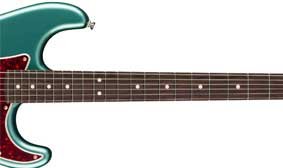 MODERN "C"-SHAPED NECK WITH 9.5"-RADIUS FINGERBOARD AND MEDIUM JUMBO FRETS
