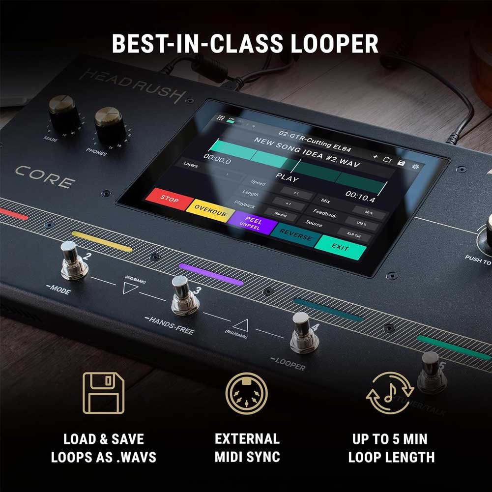 HeadRush Core The Open Tone Guitar Multi-Effects and Amp Modeler HeadRush Core The Open Tone Guitar Multi-Effects and Amp Modeler