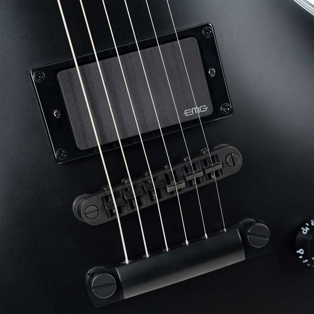 Cort CR300MT BKS Black Satin Micarta Fingerboard Electric Guitar 6 Strings with Gig Bag