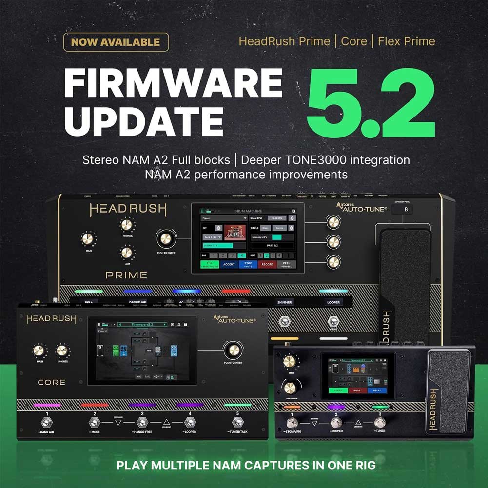 HeadRush Prime Guitar and Vocal Multi Effects Pedal and Amp Modelling Processor HeadRush Prime Guitar and Vocal Multi Effects Pedal and Amp Modelling Processor