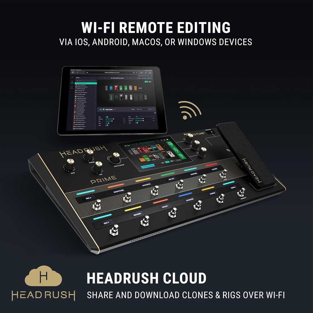 HeadRush Prime Guitar and Vocal Multi Effects Pedal and Amp Modelling Processor HeadRush Prime Guitar and Vocal Multi Effects Pedal and Amp Modelling Processor