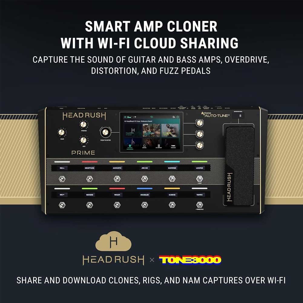 HeadRush Prime Guitar and Vocal Multi Effects Pedal and Amp Modelling Processor HeadRush Prime Guitar and Vocal Multi Effects Pedal and Amp Modelling Processor