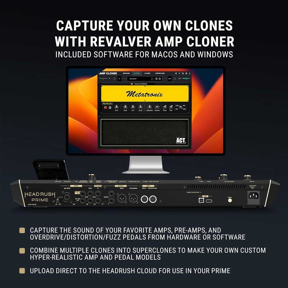 HeadRush Prime Guitar and Vocal Multi Effects Pedal and Amp Modelling Processor HeadRush Prime Guitar and Vocal Multi Effects Pedal and Amp Modelling Processor