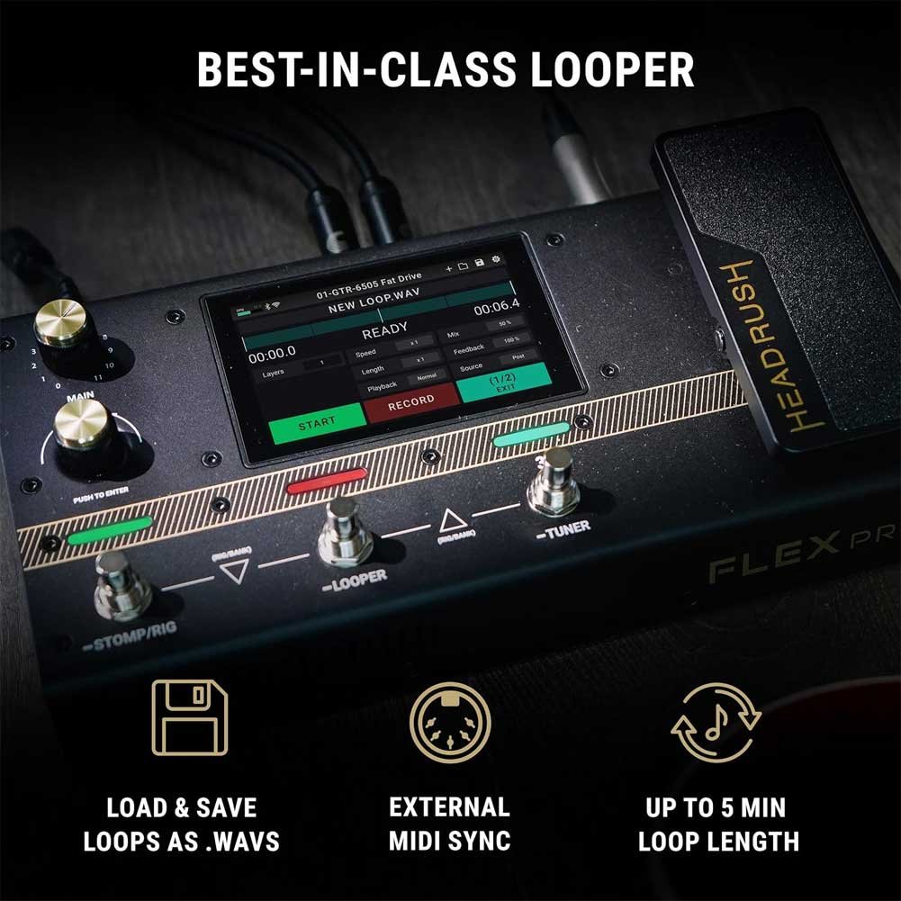 HeadRush Flex Prime Guitar Multi Effects Pedal and Amp Modelling Processor HeadRush Flex Prime Guitar Multi Effects Pedal and Amp Modelling Processor