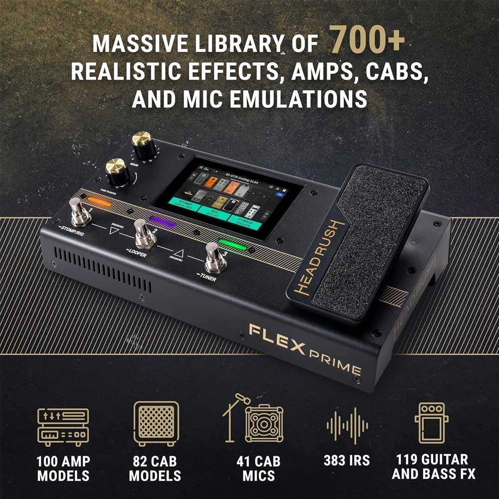 HeadRush Flex Prime Guitar Multi Effects Pedal and Amp Modelling Processor HeadRush Flex Prime Guitar Multi Effects Pedal and Amp Modelling Processor