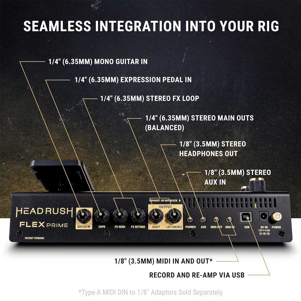 HeadRush Flex Prime Guitar Multi Effects Pedal and Amp Modelling Processor HeadRush Flex Prime Guitar Multi Effects Pedal and Amp Modelling Processor