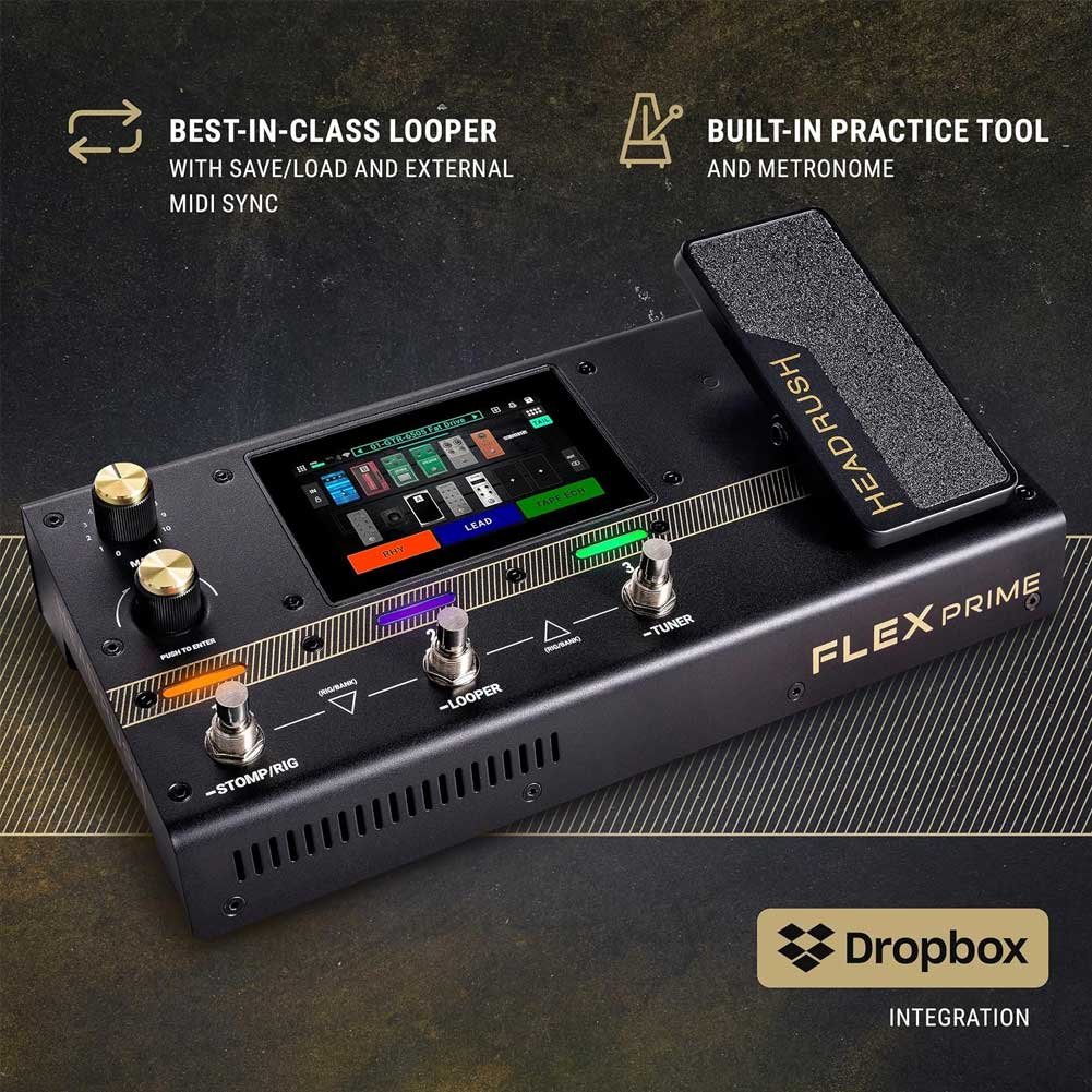 HeadRush Flex Prime Guitar Multi Effects Pedal and Amp Modelling Processor HeadRush Flex Prime Guitar Multi Effects Pedal and Amp Modelling Processor
