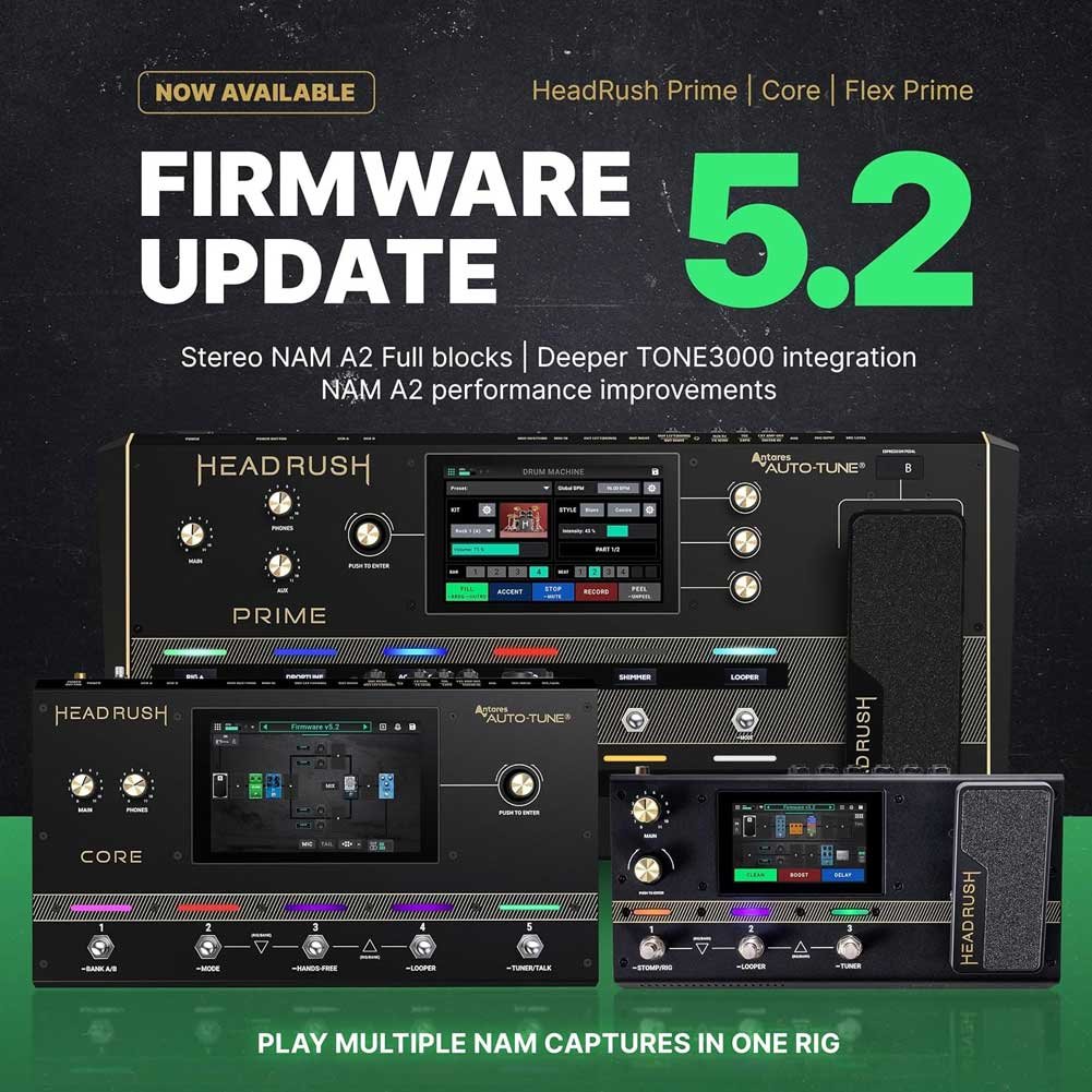 HeadRush Flex Prime Guitar Multi Effects Pedal and Amp Modelling Processor HeadRush Flex Prime Guitar Multi Effects Pedal and Amp Modelling Processor