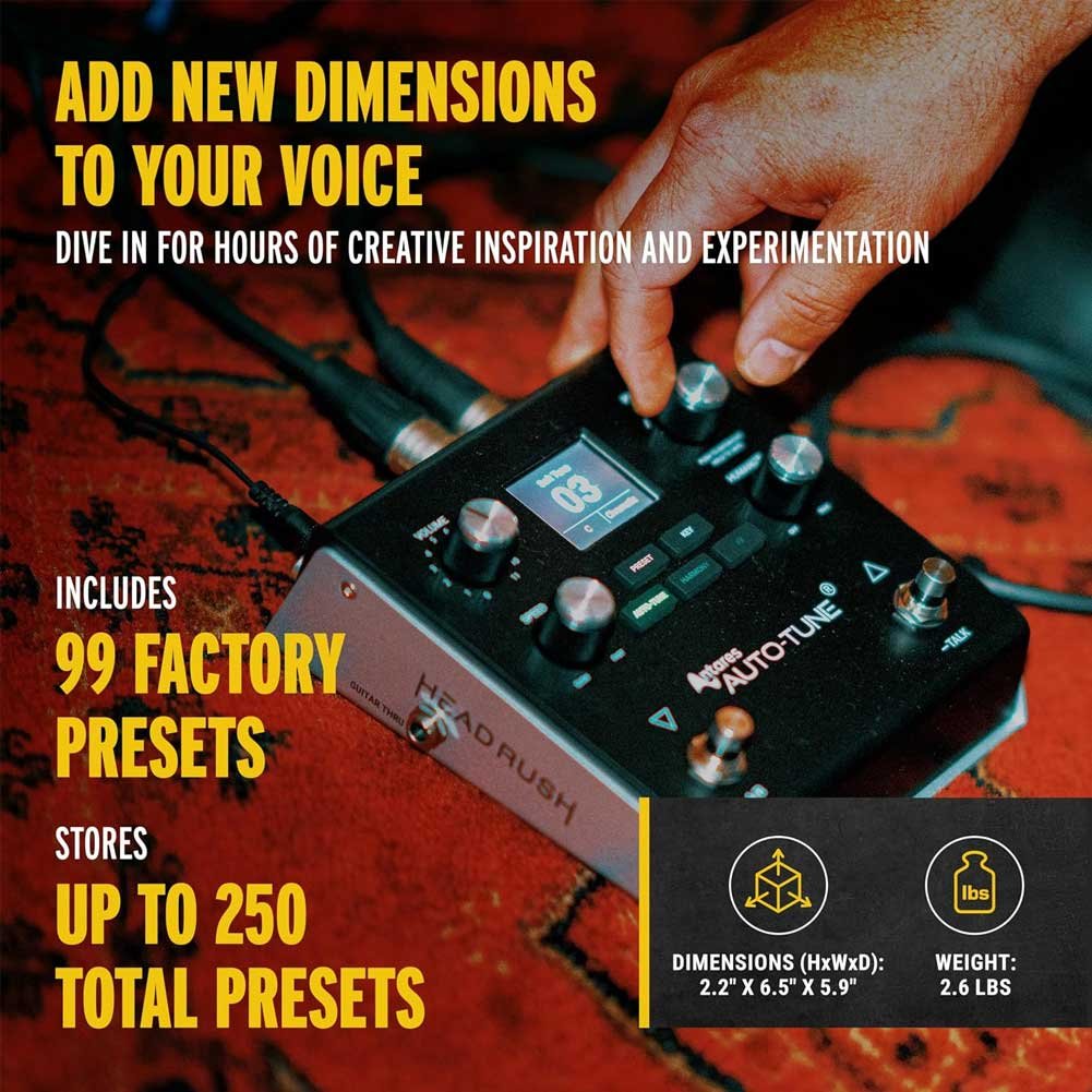 Headrush VX5 Vocal Effects Pedal with Antares AutoTune Headrush VX5 Vocal Effects Pedal with Antares AutoTune