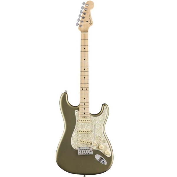 Fender American Elite Strat Maple SSS Satin Jade Pearl Metallic 0114002719