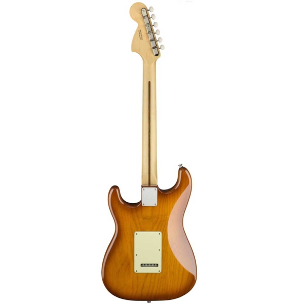 Fender American Performer Stratocaster Maple Fingerboard SSS Electric Guitar with Deluxe Gig Bag Satin Honey Burst 0114910342
