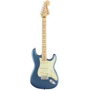 Fender American Performer Stratocaster Maple Fingerboard SSS Electric Guitar with Deluxe Gig Bag Satin Lake Placid Blue 0114912302