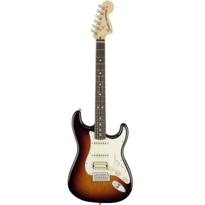 Fender American Performer Stratocaster Rosewood Fingerboard HSS Electric Guitar with Deluxe Gig Bag Satin 3-Color Sunburst 0114920300
