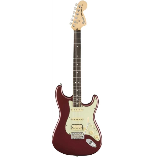 Fender American Performer Stratocaster Rosewood Fingerboard HSS Electric Guitar with Deluxe Gig Bag Satin Aubergine 0114920345