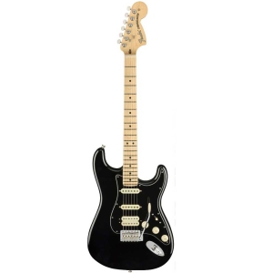 Fender American Performer Stratocaster Maple Fingerboard HSS Electric Guitar with Deluxe Gig Bag Black 0114922306