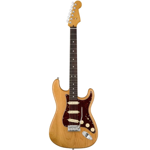 Fender American Ultra Stratocaster Rosewood Fingerboard SSS with Elite Molded Hardshell Case Aged Natural 0118010734