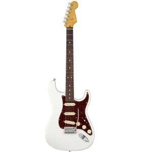 Fender American Ultra Stratocaster Rosewood Fingerboard SSS with Elite Molded Hardshell Case Artic Pearl 0118010781