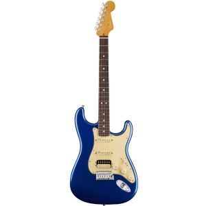 Fender American Ultra Stratocaster Rosewood Fingerboard HSS with Elite Molded Hardshell Case Cobra Blue 0118020795