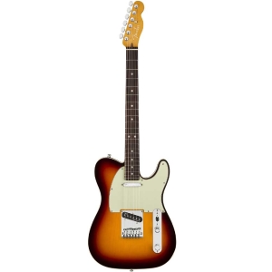 Fender American Ultra Telecaster Rosewood Fingerboard SS with Elite Molded Hardshell Case Ultraburst 0118030712