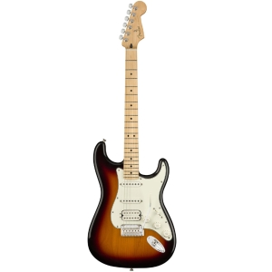 Fender Player Stratocaster Maple Fingerboard HSS Electric Guitar with Gig Bag 3-Tone Sunburst 0144522500