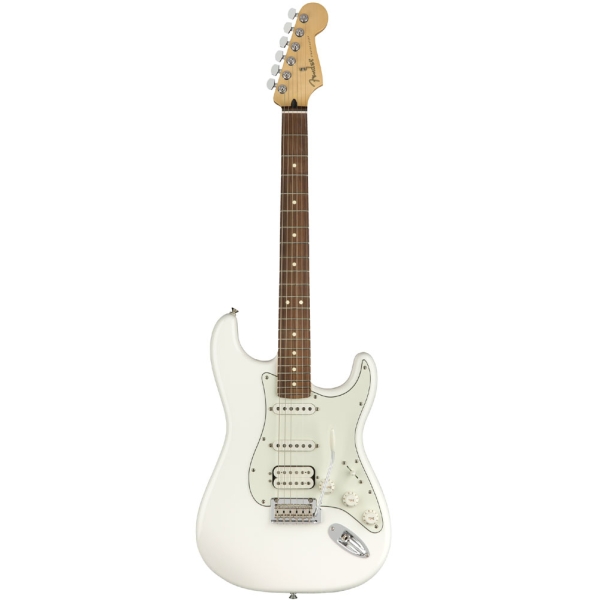 Fender Player Stratocaster Pau Ferro Fingerboard HSS Electric Guitar with Gig Bag Polar White 0144523515