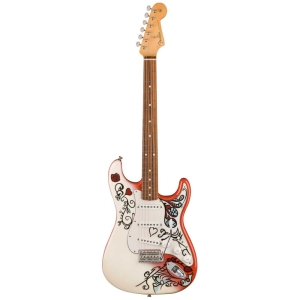 Fender Mexican Artist Jimi Hendrix Ltd Edition Monterey Stratocaster with Artwork-0144953340