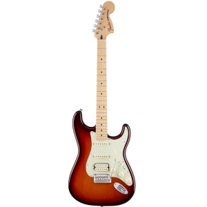 Fender Mexican Deluxe Strat - Maple - H-S-S - TBS - 0147202352
