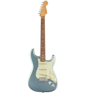 Fender Vintera 60s Stratocaster Pau Ferro Fingerboard SSS Electric Guitar with Deluxe Gig Bag Ice Blue Metallic 0149983383