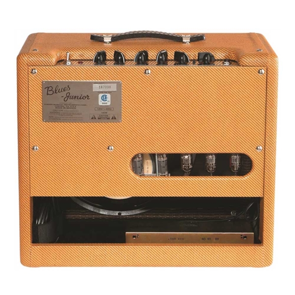 Fender Blues Junior Lacquered Tweed All Tube 15 Watts 12" Jensen C-12N speaker Electric Guitar Combo Amplifier 0213265700