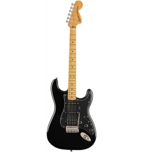 Fender Squier Classic Vibe 70s Stratocaster Maple Fingerboard HSS Blk 0374023506 Electric Guitar with Gig Bag